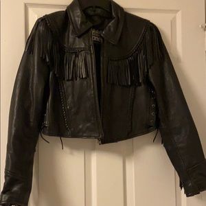Highway One Fringe Leather Jacket